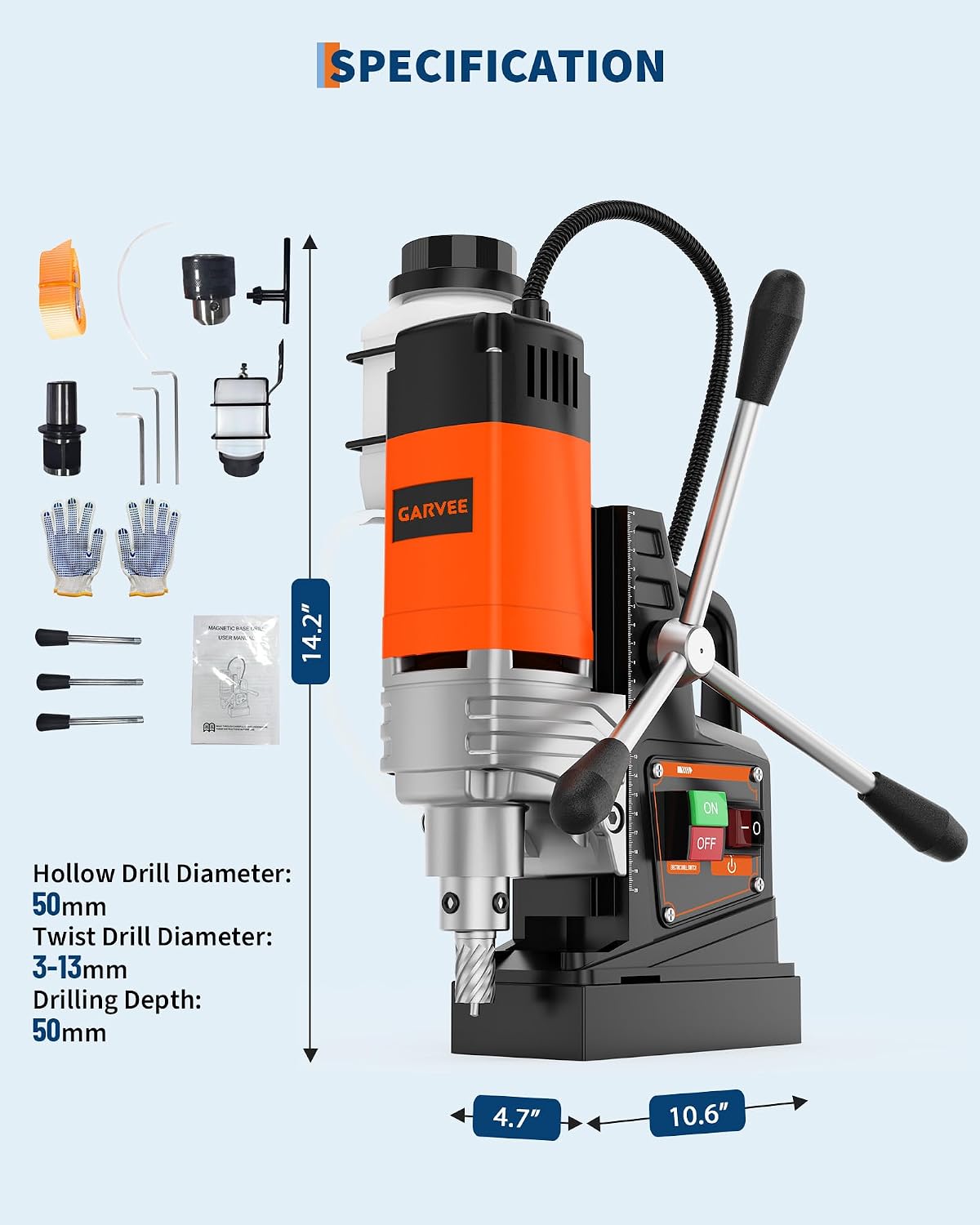 1650W Magnetic Drill Press – 1 - Magnetic Drill Press recension och pris