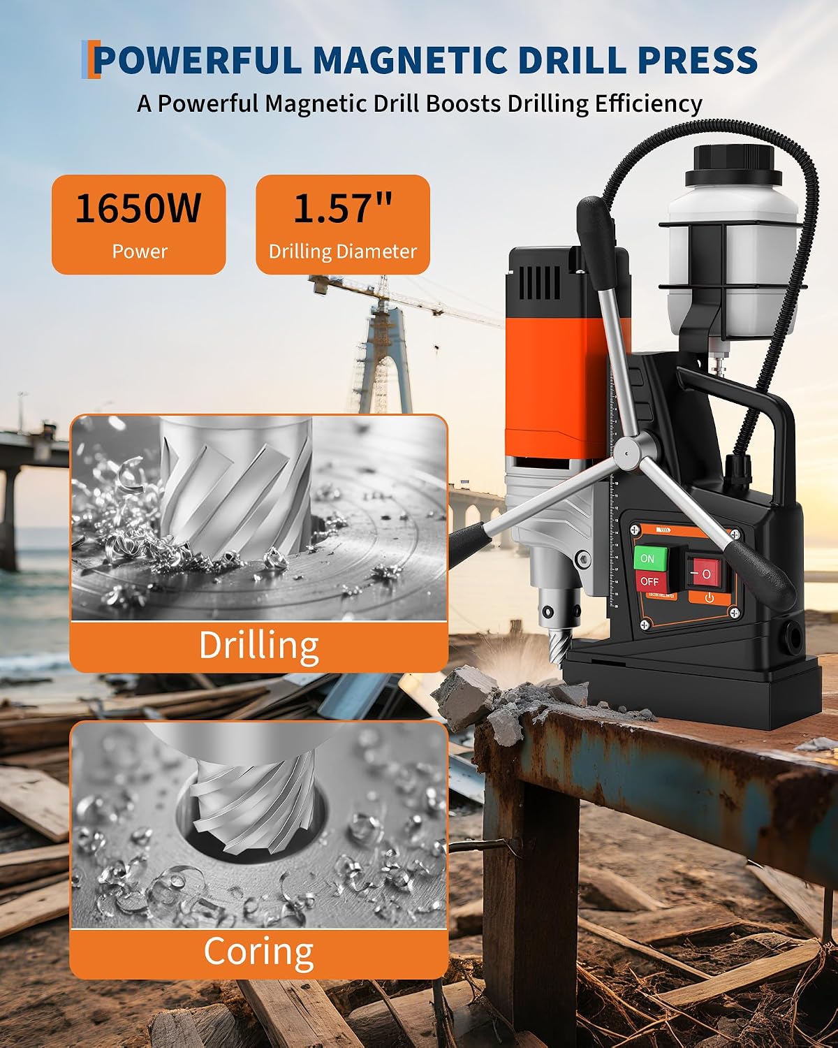1650W Magnetic Drill Press – 1 - Magnetic Drill Press recension och pris