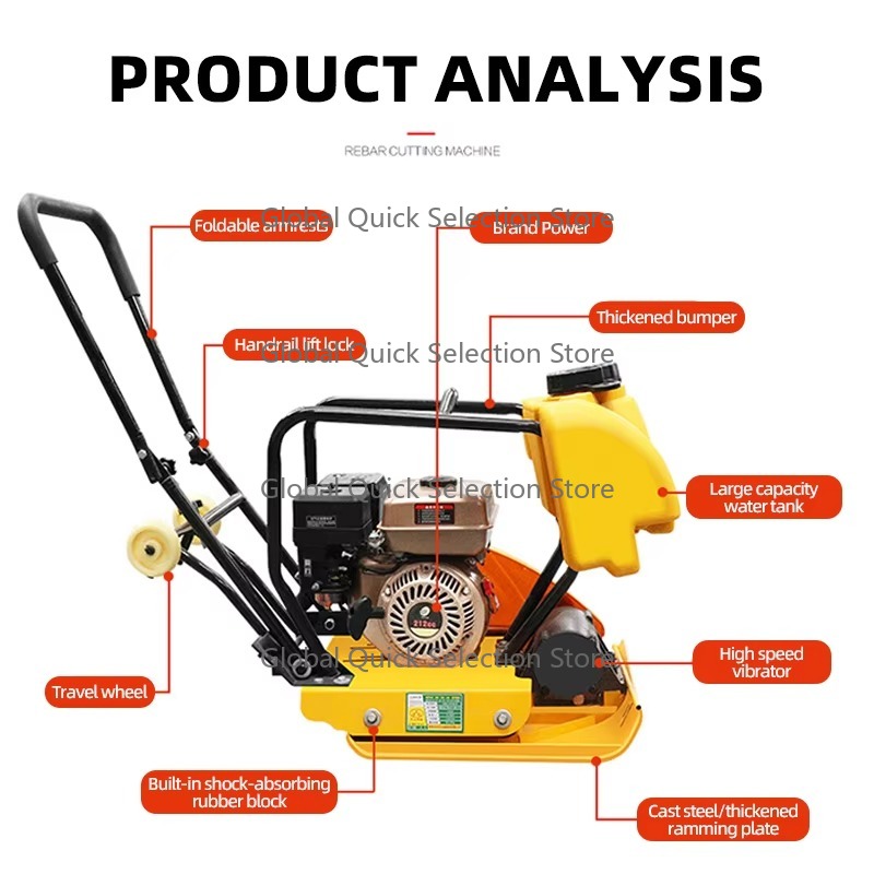 6.5HP Diesel Plate Compactor,  - Plate Compactor Vibrator recension och pris
