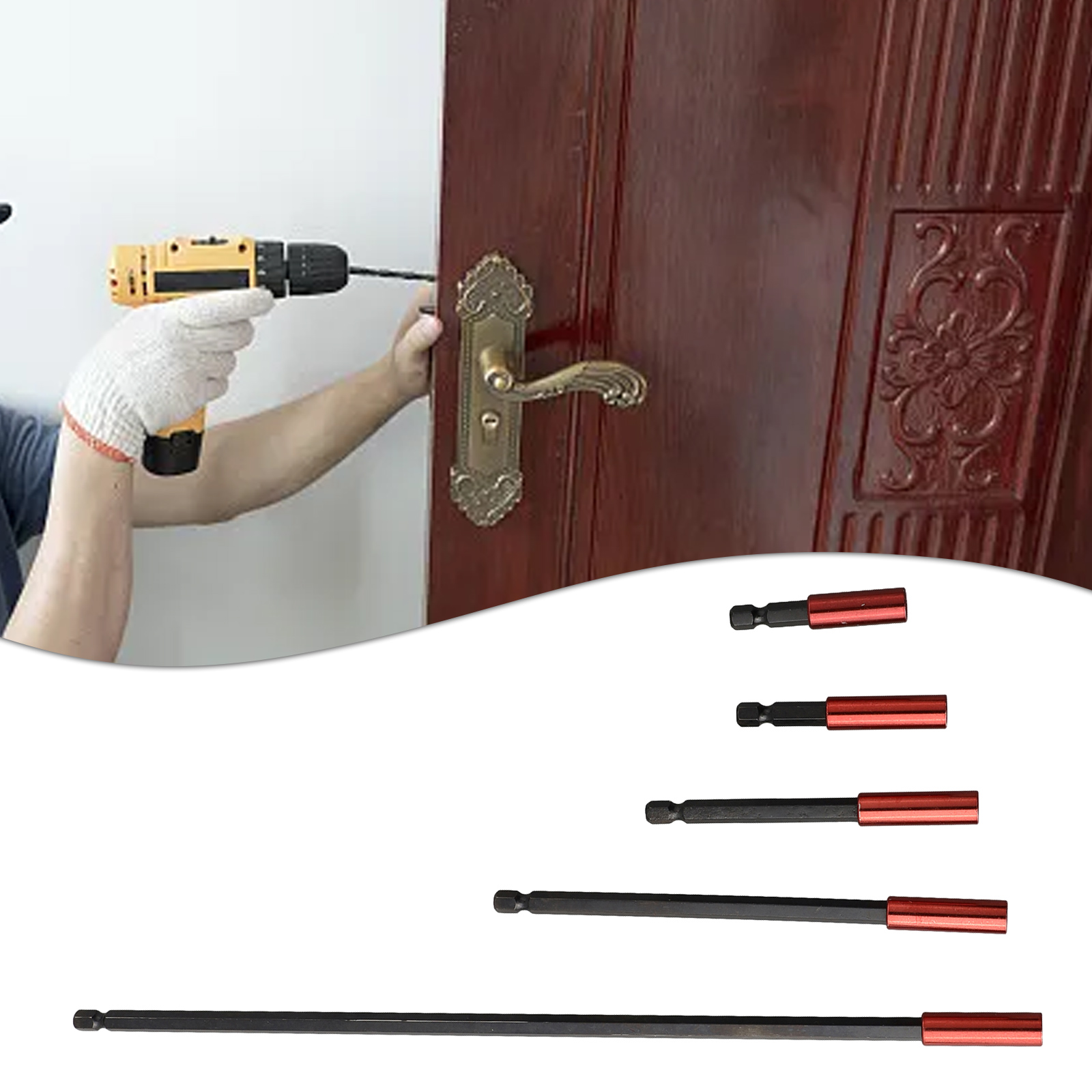 1 5pcs 50-300mm Drill Bits Ext - Magnetic Drill Press recension och pris