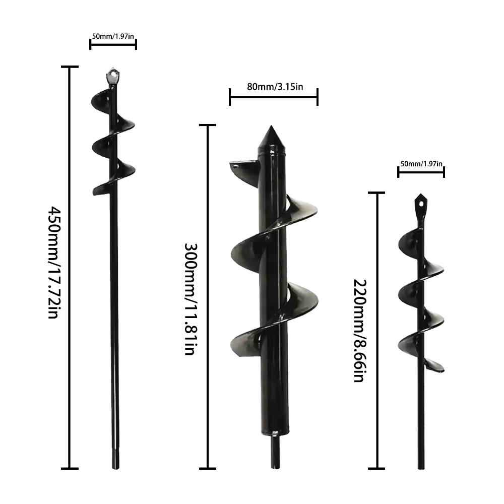 Garden Auger Spiral Drill Bit  - Post Hole Digger recension och pris
