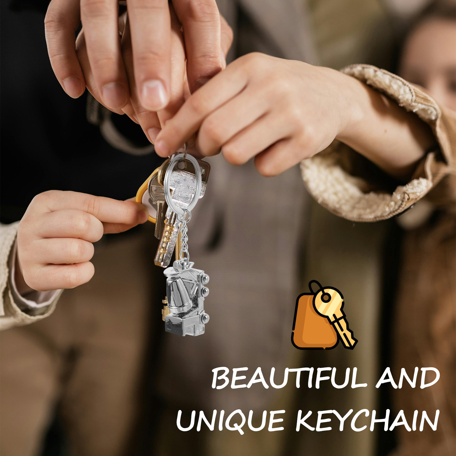 Alloy Mixer Truck Keychain 3D  - Vehicle Heavy Equipment recension och pris